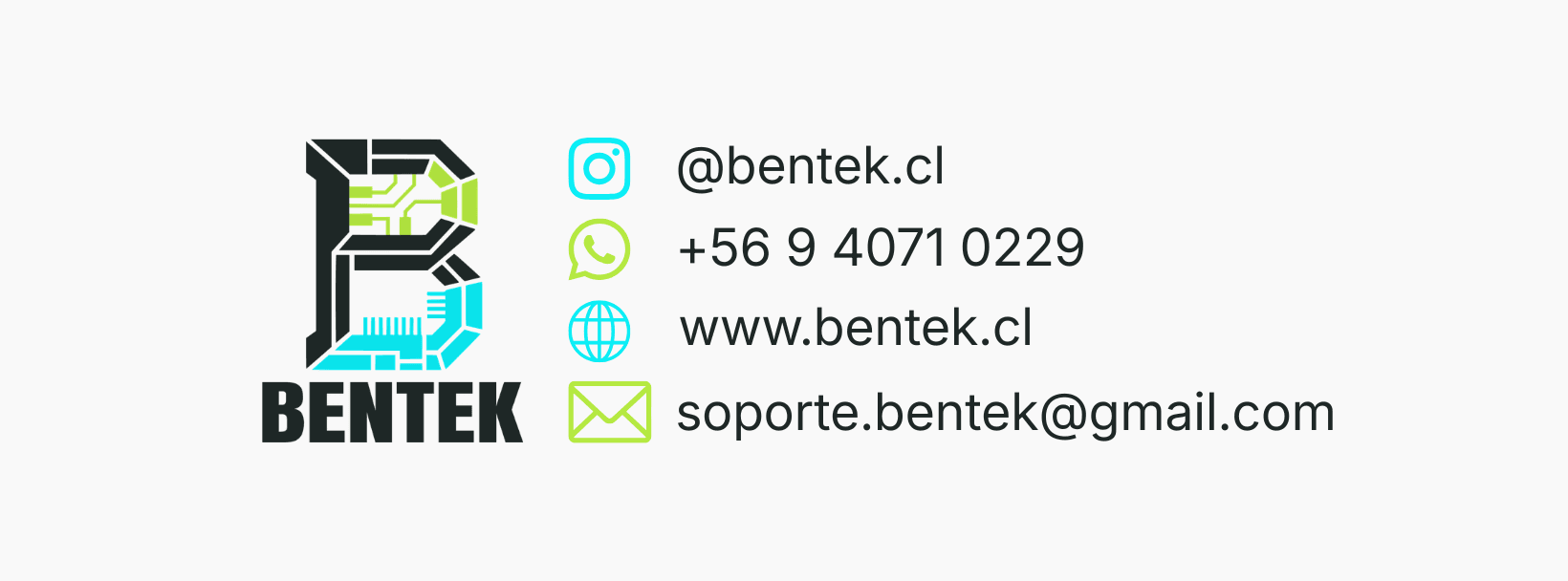 Vista previa del catálogo de servicios BenTek